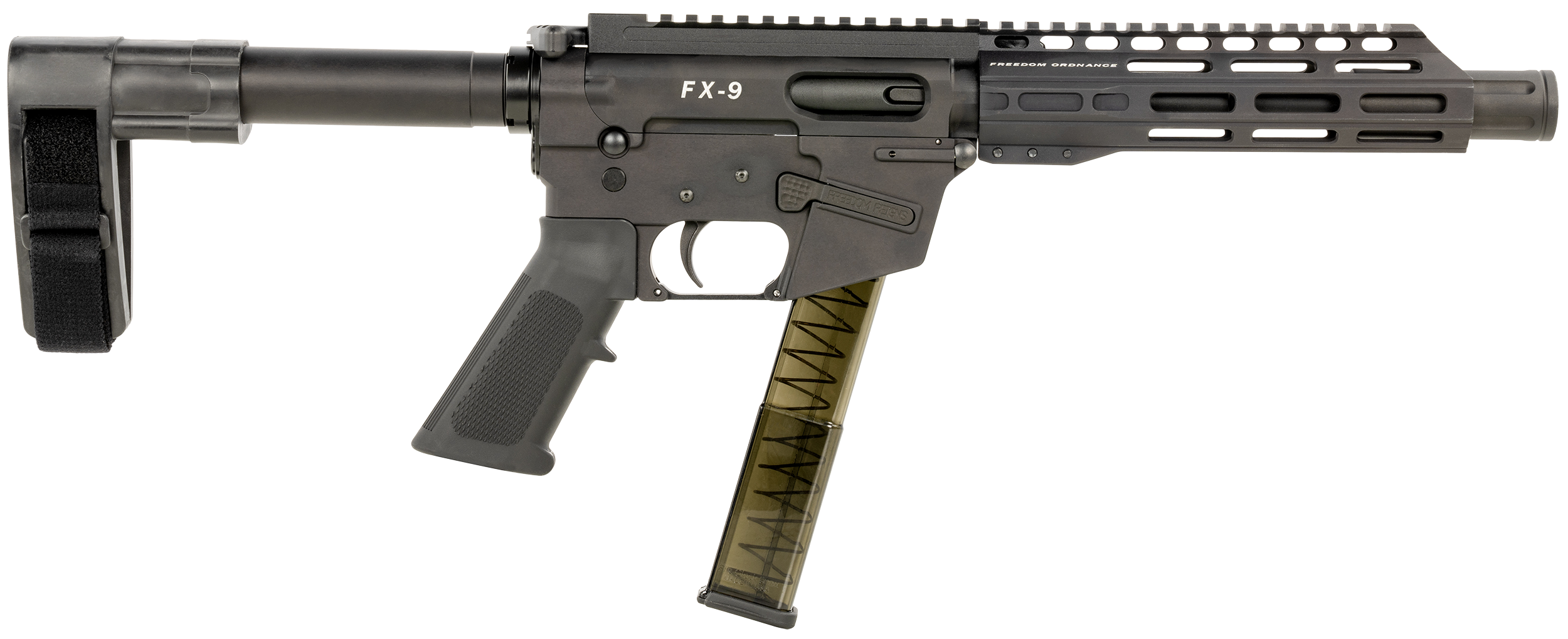 856169007448 Freedom Ordnance Fx-9, Freedom Ordnance Fx9p8sbm Ar Pstl 8" Brace 9m 31r