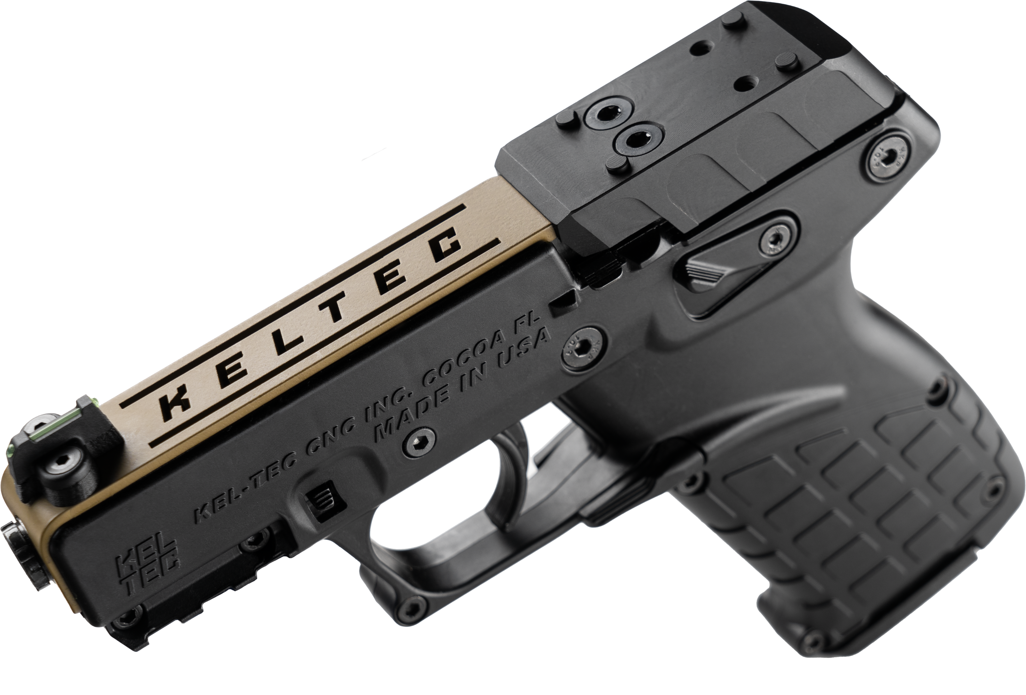 Kel-tec P17, Kel P17bblkortans 22lr 3.8 16r Or Tan Slide