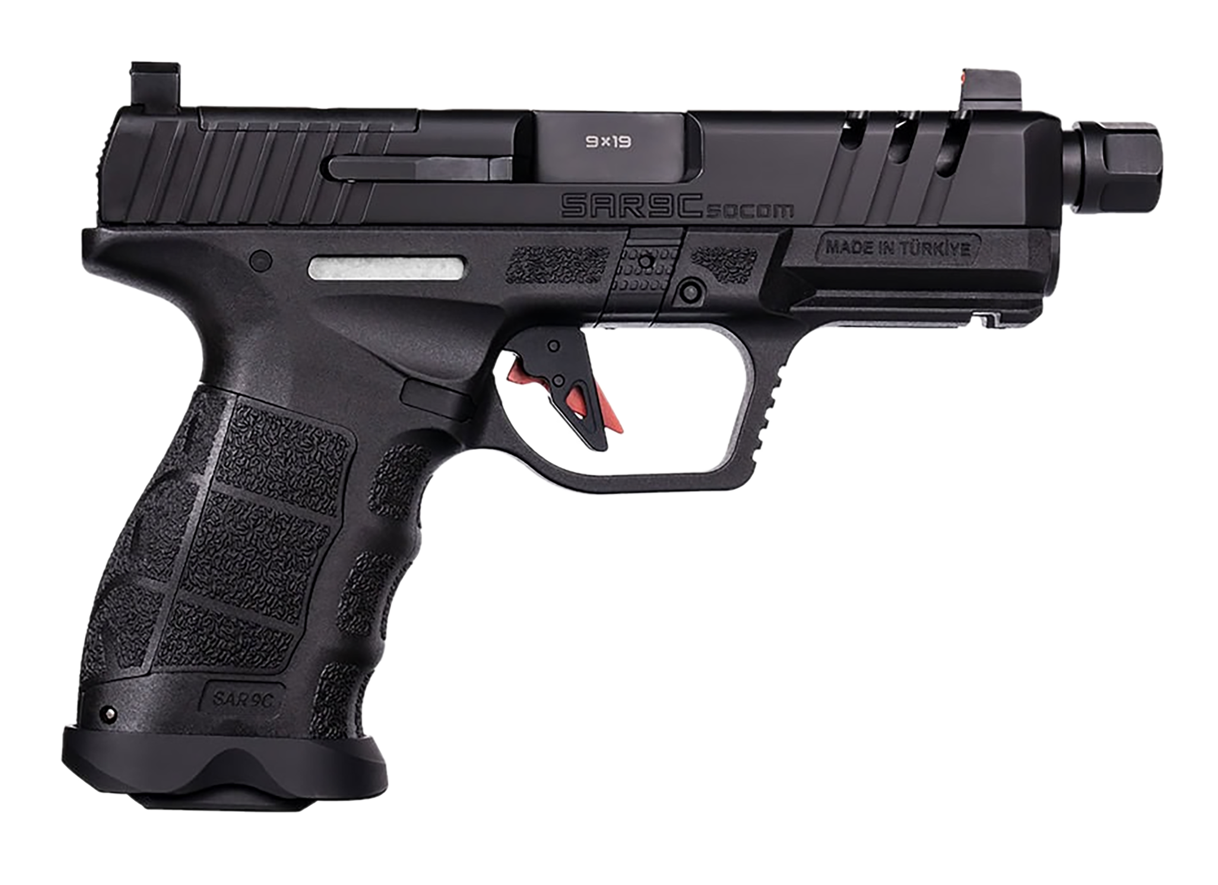 810075874075 Sar Usa Sar9 C, Sar Usa Sar9csocombl Sar9c Socom Bl      9mm 15/21