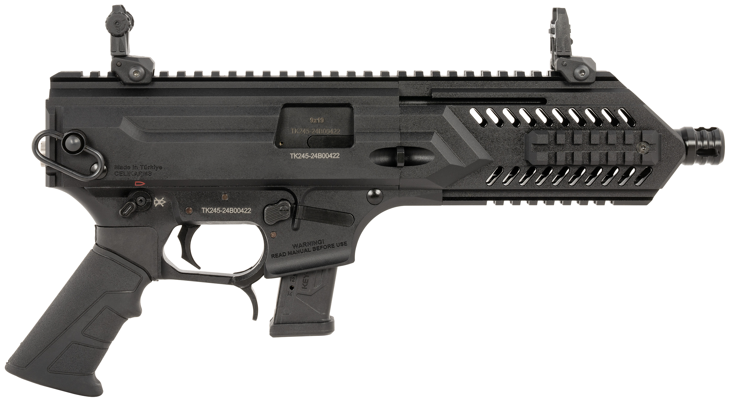 Gforce Arms Blade, Gforce Blade8       Blade Semi Auto 9x19 8in Blk