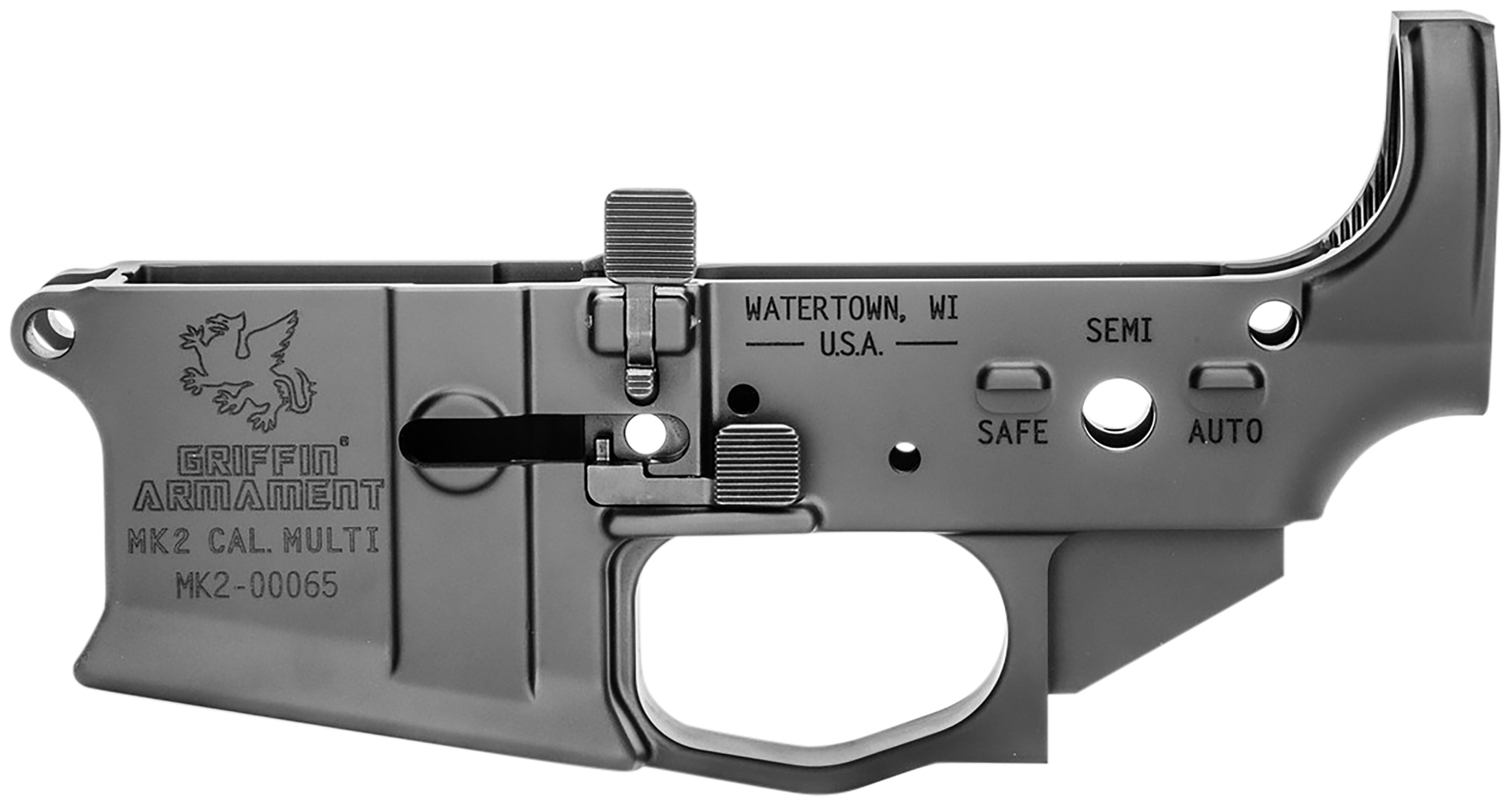 689396839038 Griffin Armament Mk2, Griffin Mk2al          Mk2 Ar-15 Strip Ambi Lower