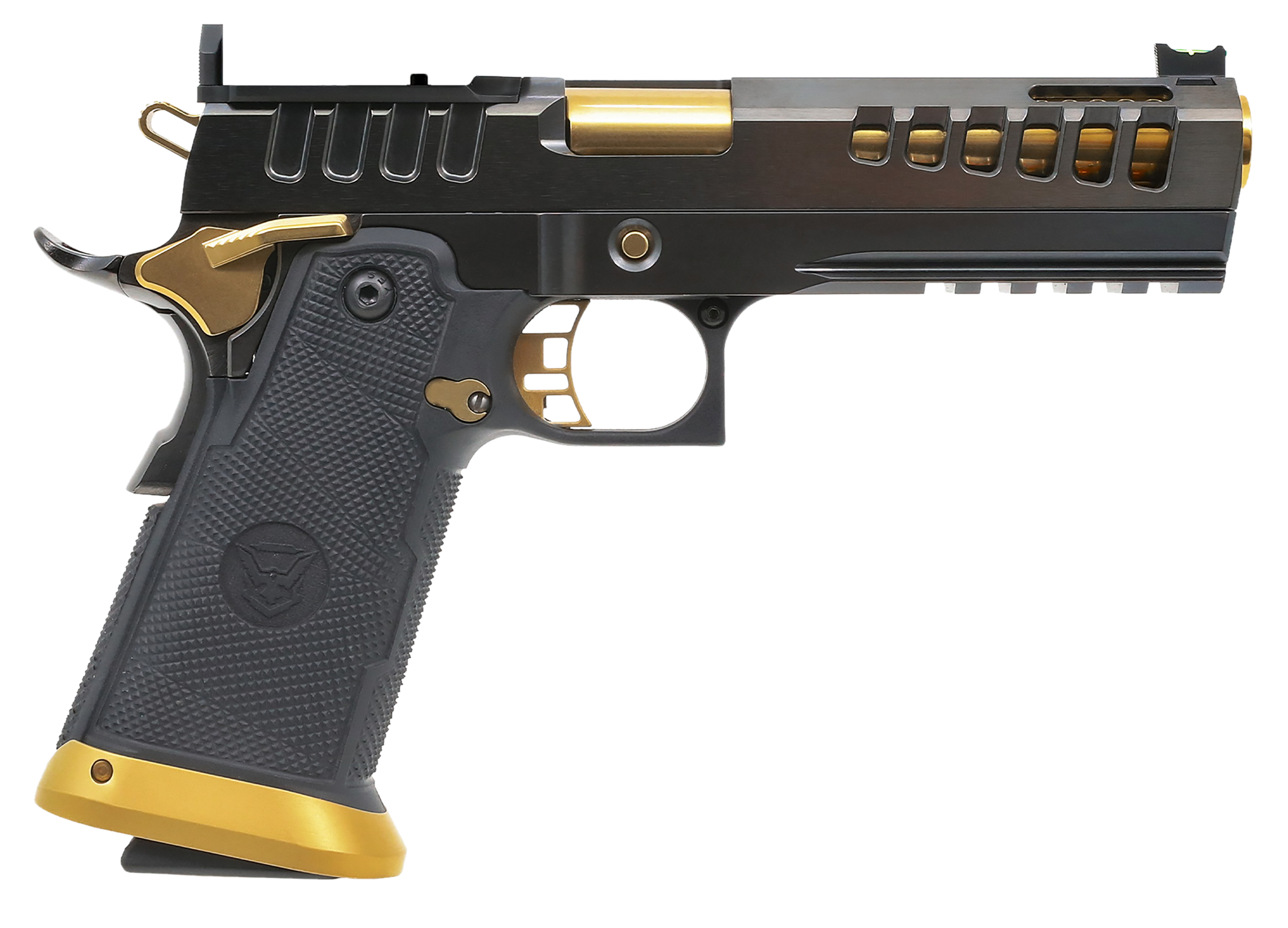 Watchtower Firearms Demolitia, Wt Demolitia9mm5elite Demo  9mm 5 17r/20r Blk/gld