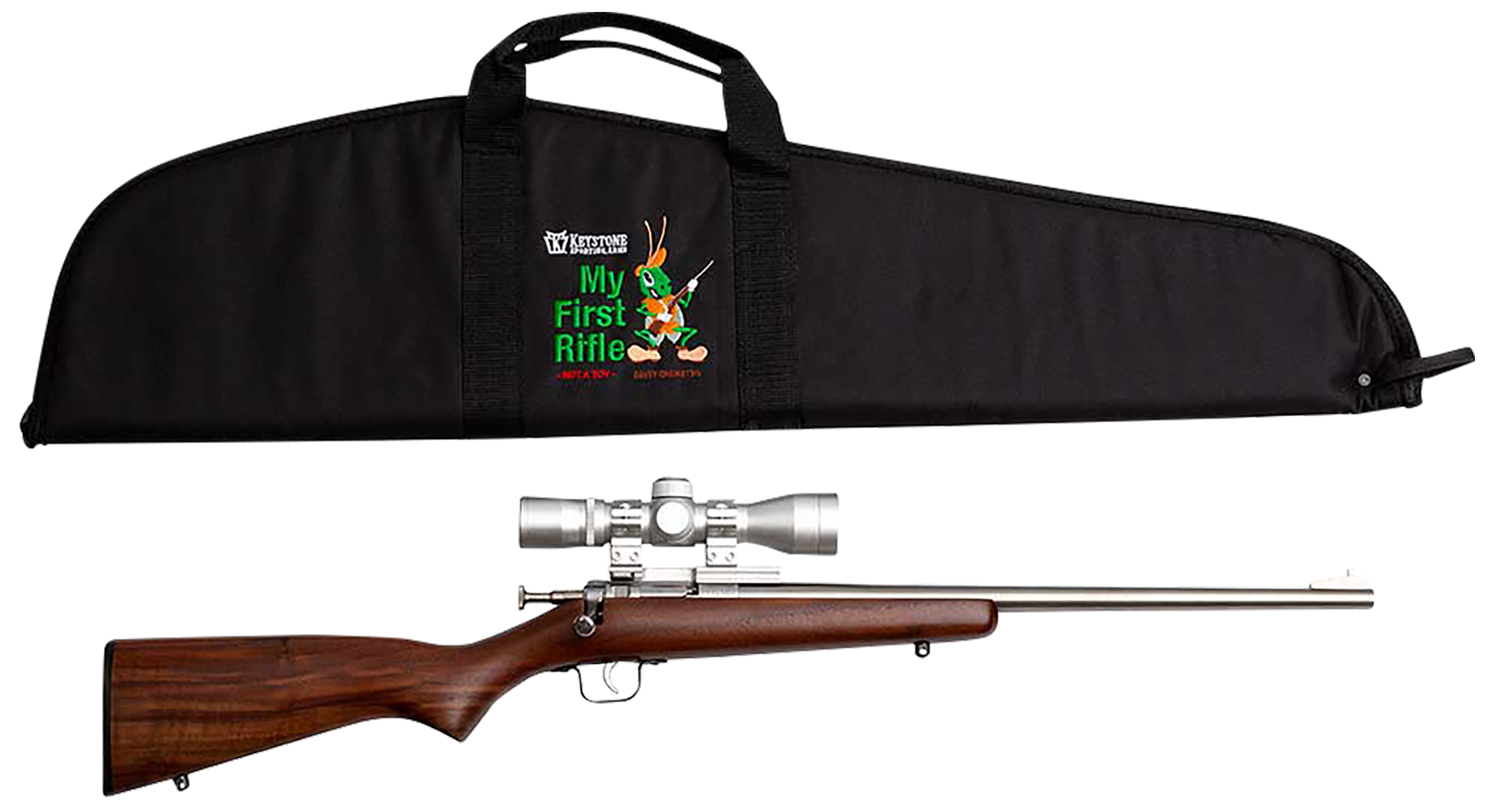 Crickett My First Rifle, Crick Ksa2238bsc 22lr Complt Pkg            Walnut