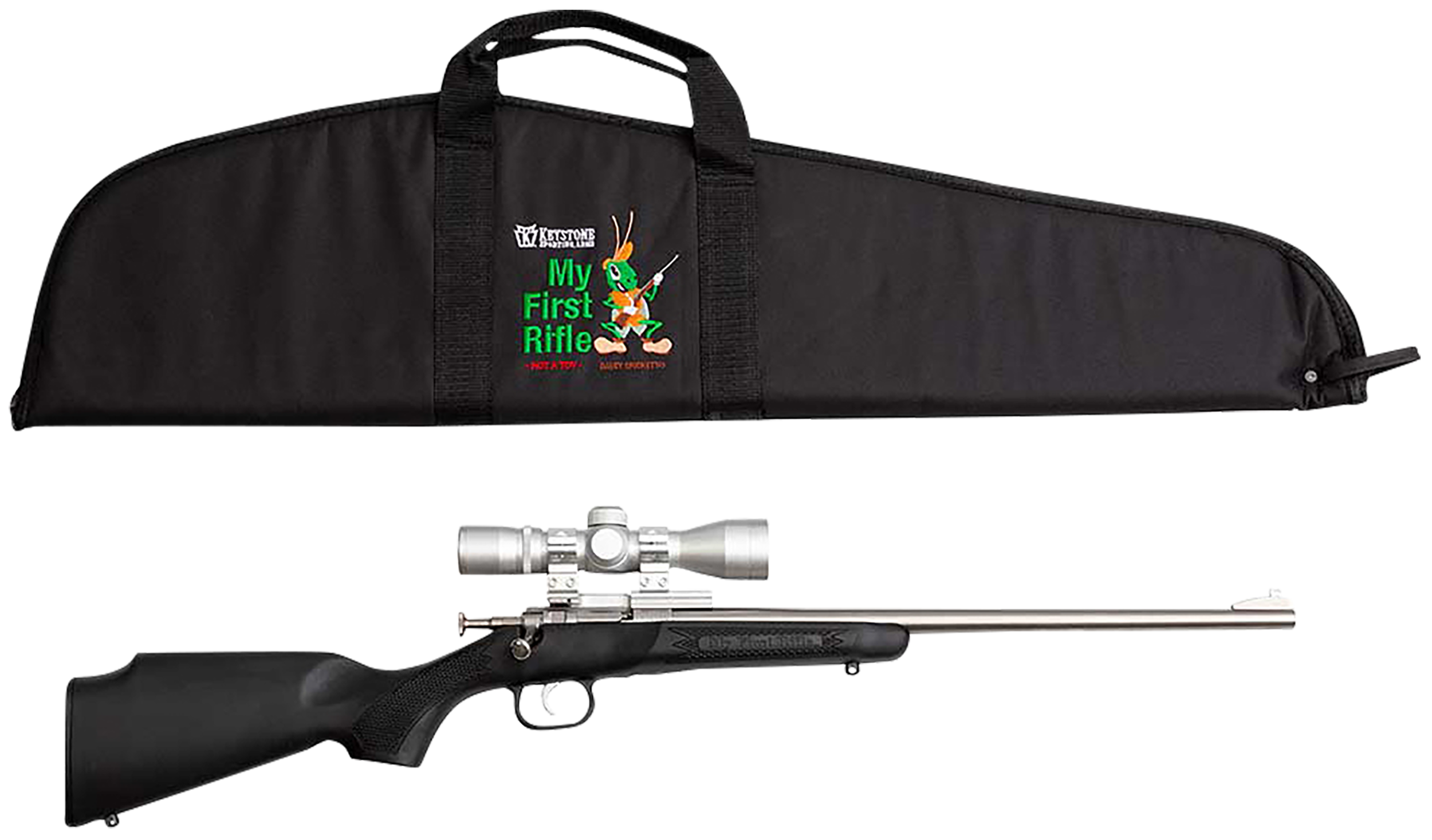 Crickett My First Rifle, Crick Ksa2245bsc 22lr Complt Pkg               Blk