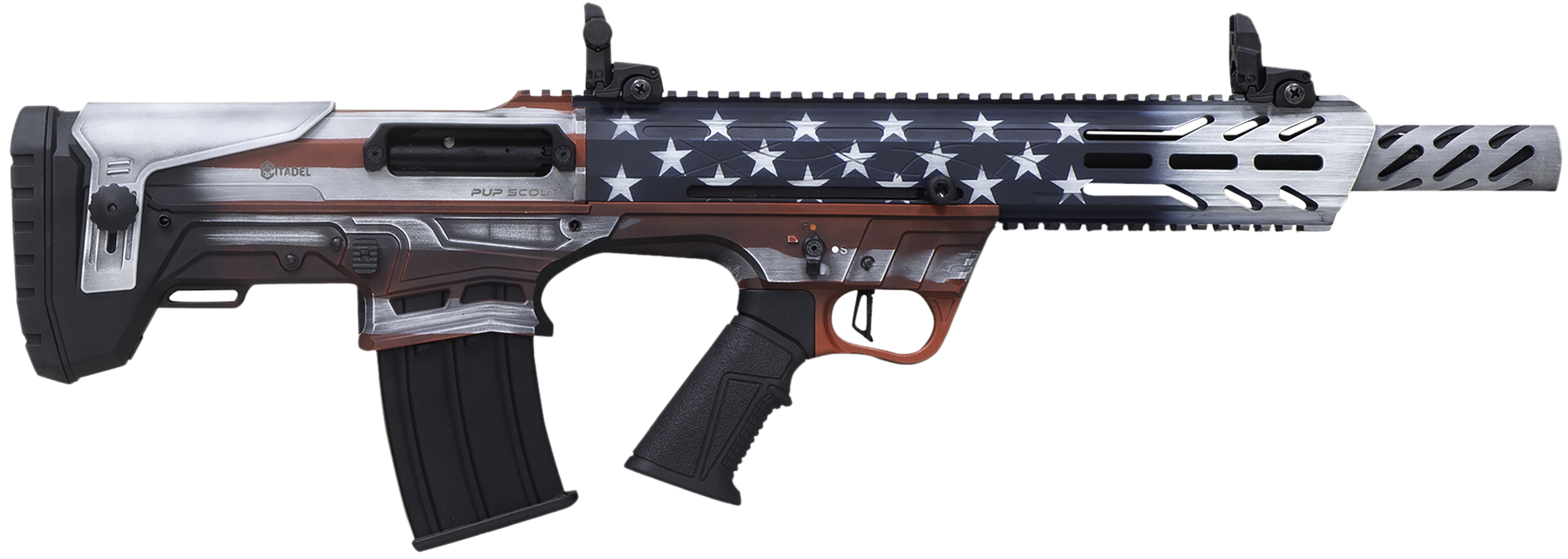 682146898187 Citadel Pup Scout, Cit Frps1218usa Pup Scout 12g 3" 18.5 5r Usa