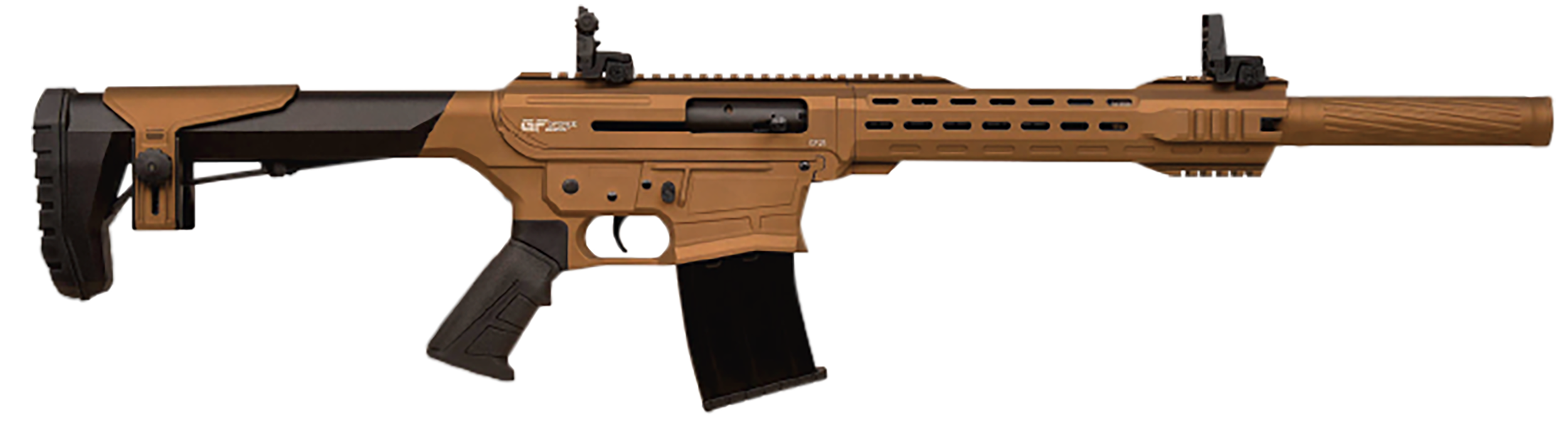 643477864708 Gforce Arms Gf25, Gforce*gf2512bnz Gf25 12g 18.5" 5r Brnz