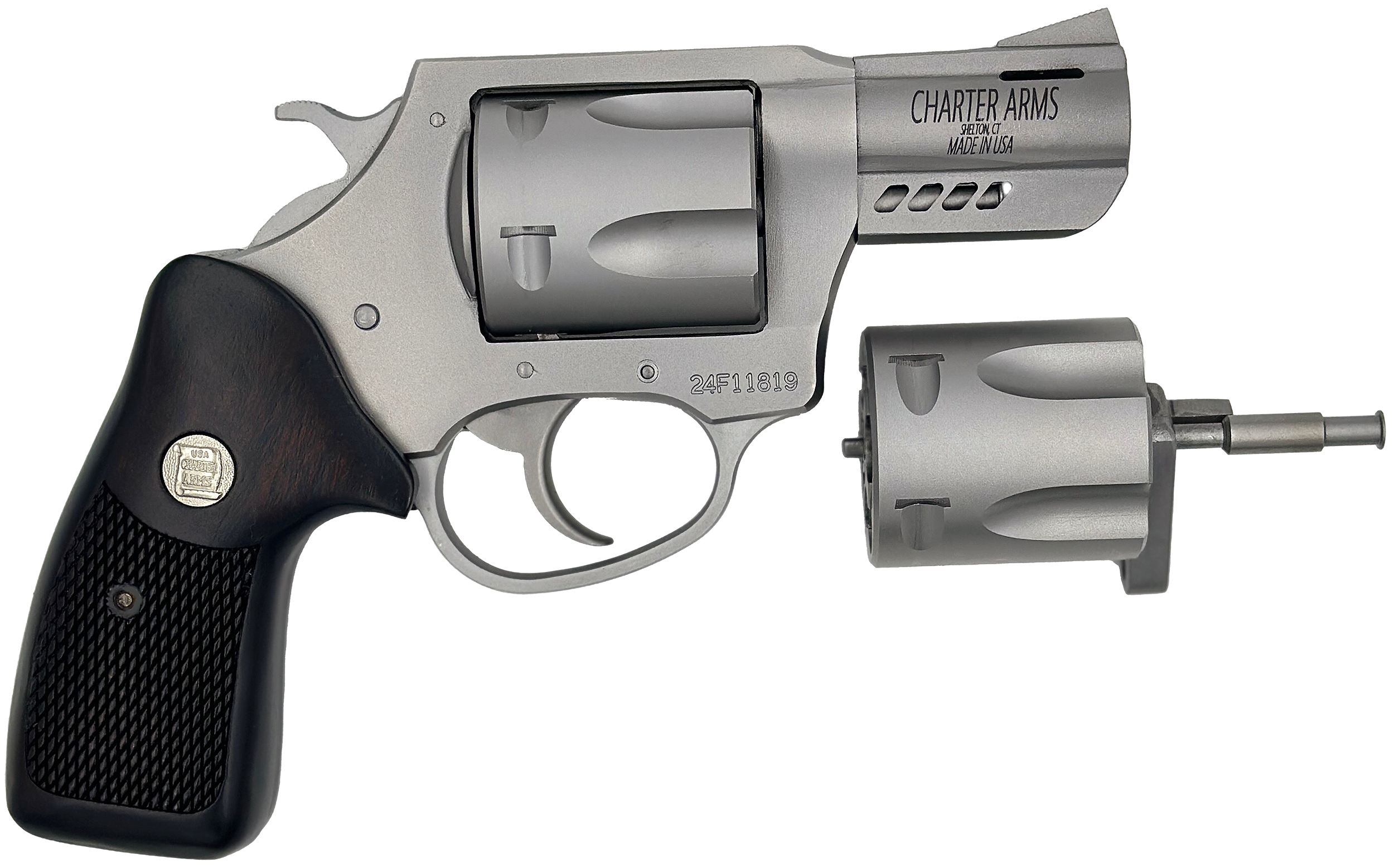 678958739206 Charter Arms Mag Pug & Pitbull, Cha 73920 Magpug&pitbull 357/38/9m 2.2 5sht Ss/wd