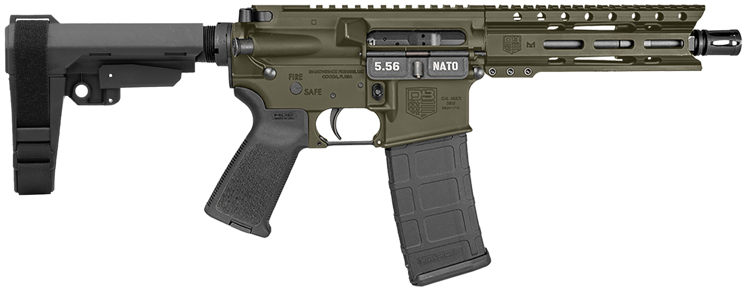 810035754362 Diamondback Db15, Dia Db1913k101 556 Db15 7 Sba3 30r Odg