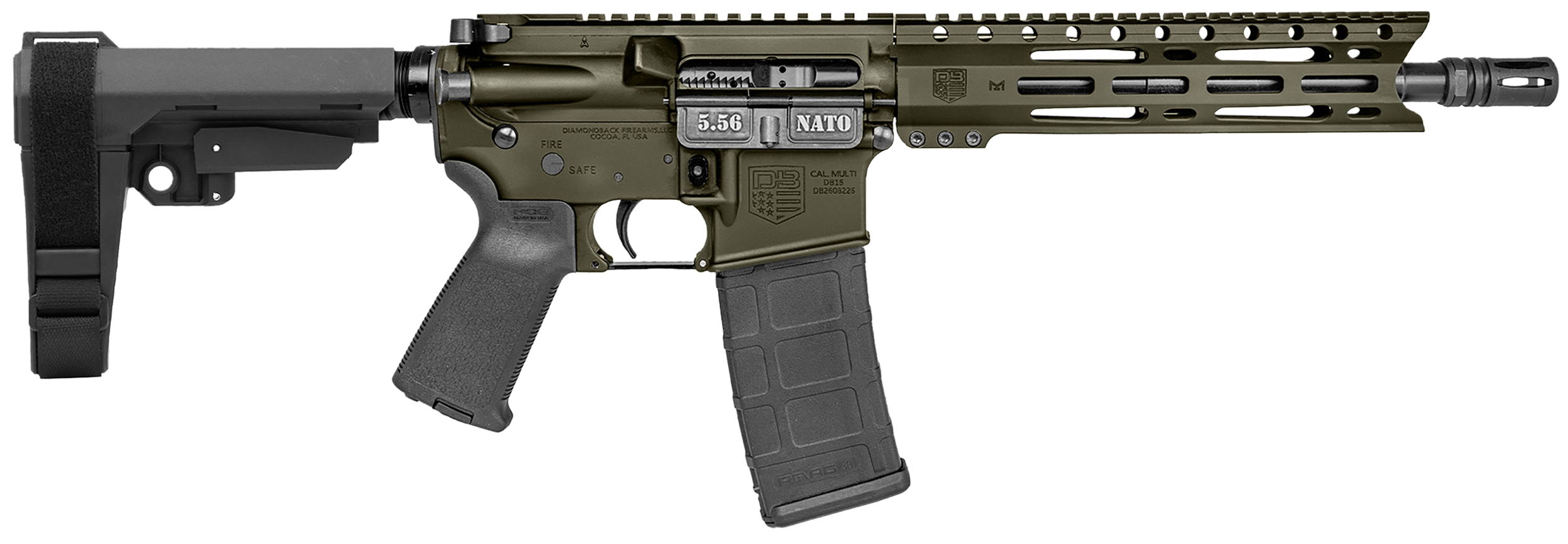 810035754386 Diamondback Db15, Dia Db1916k101 556 Db15 10 Sba3 30r Odg