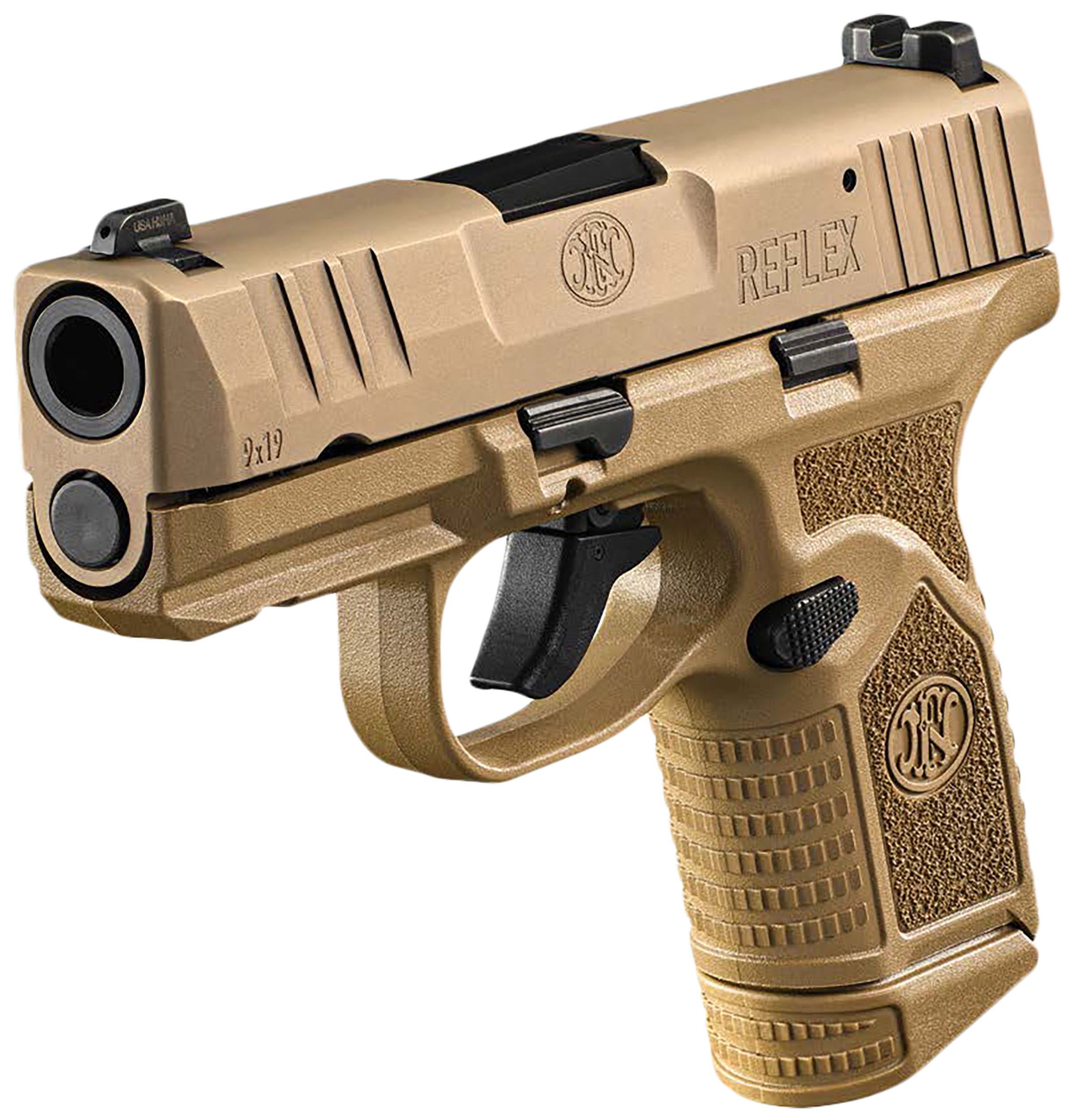 845737017750 Fn Reflex, Fn 66-101417 Reflex 9mm 3.3 1x11+1x15 Ms Fde/fde