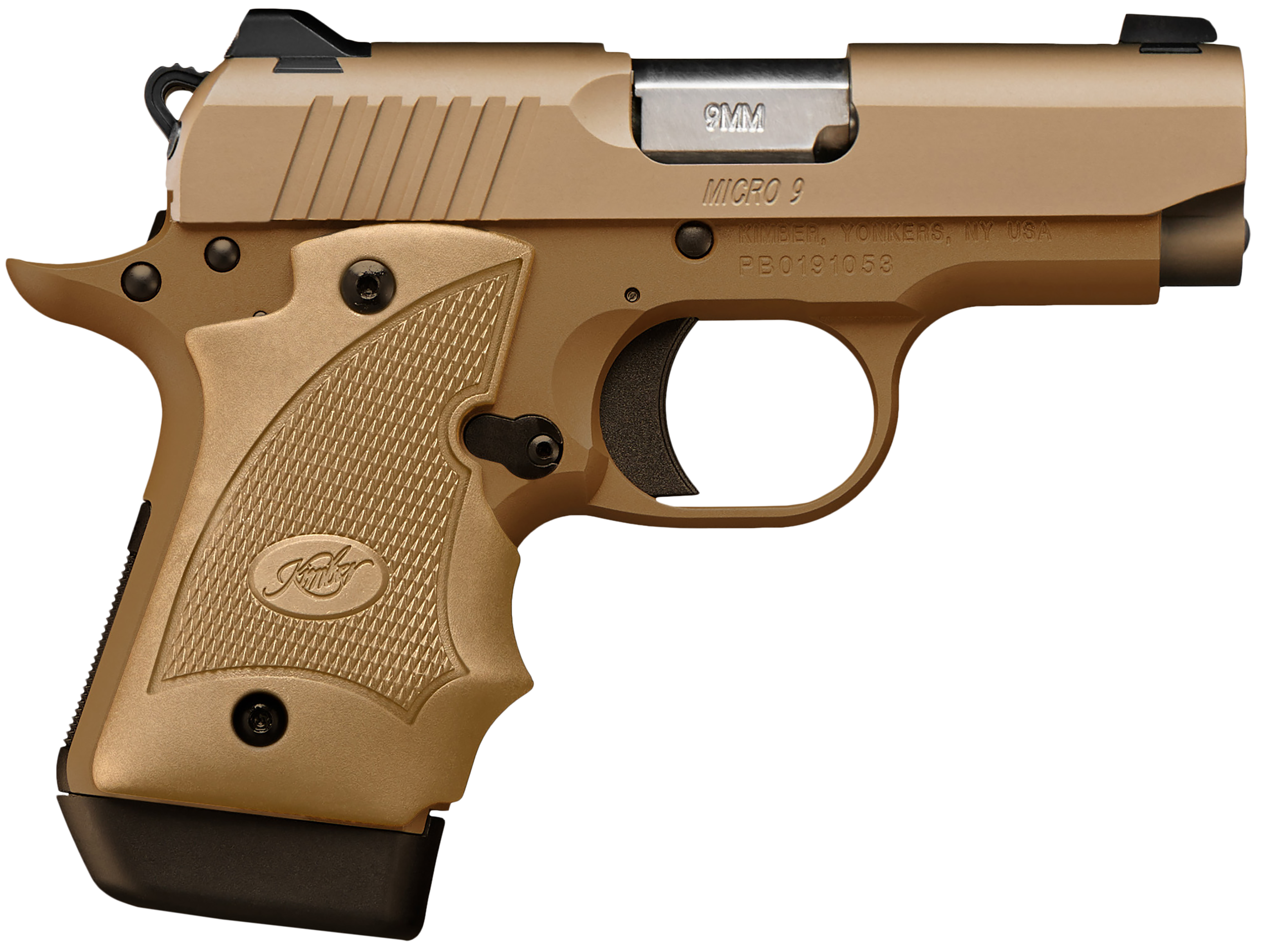 669278332475 Kimber Mfg.,inc Micro 9, Kimber 3300247 Micro 9 Desert Range 9mm 3.15 7+1