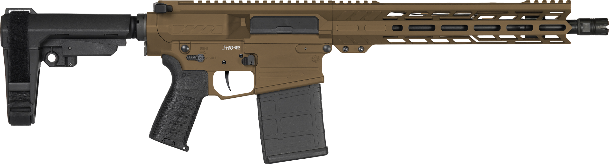 Cmmg Banshee, Cmmg 33a030cmb  Banshee Mk3  86blk 12.5 Brc Mdbrnz