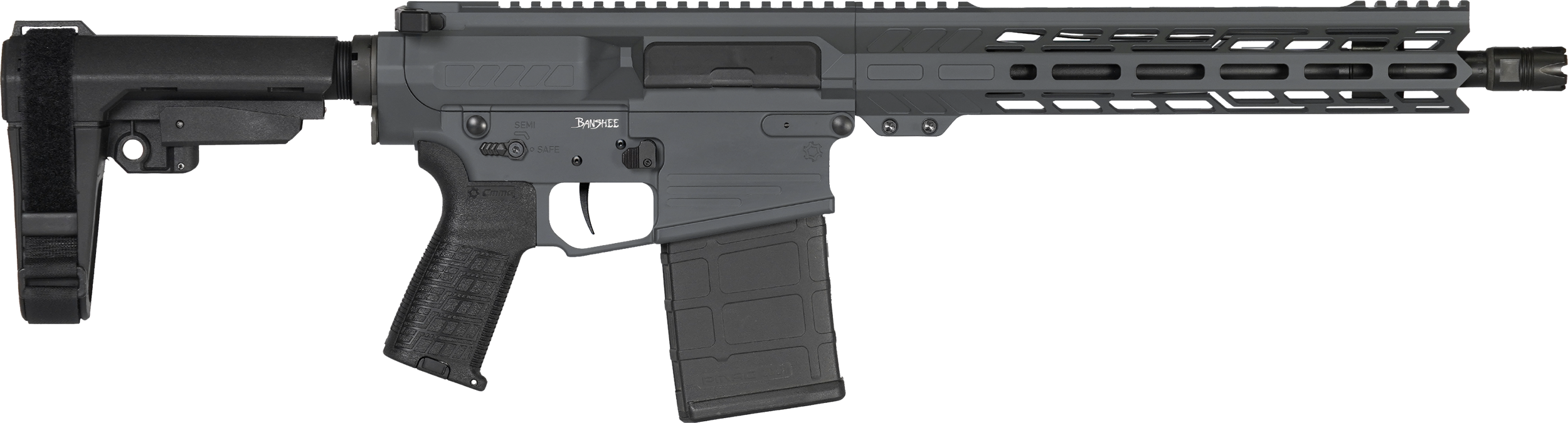 Cmmg Banshee, Cmmg 33a030csg  Banshee Mk3  86blk 12.5 Brc Snpgry