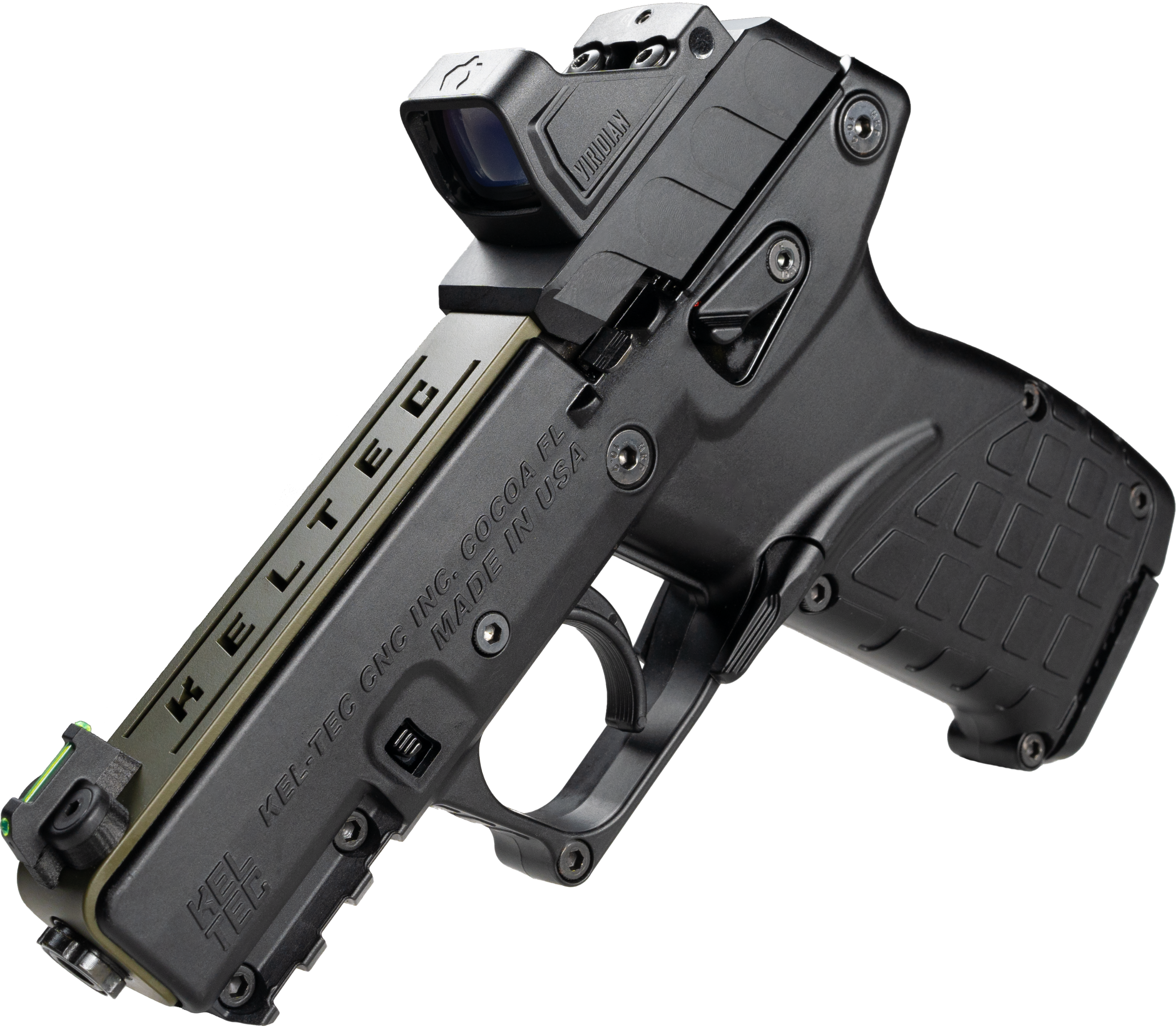 Kel-tec P17, Kel P17bgrnoptic 22lr W/optic/hlstr Grn