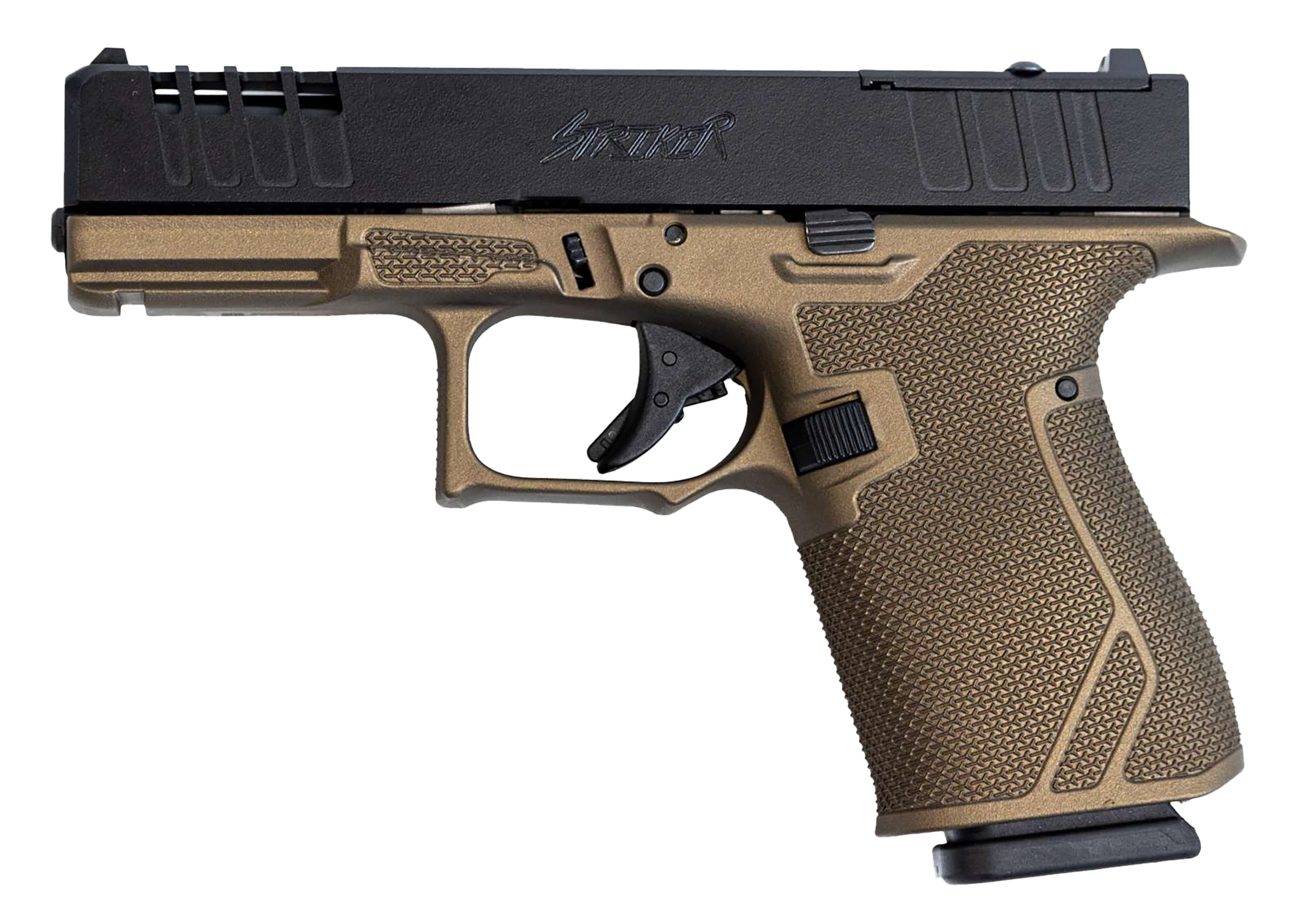 638457790597 Great Lakes Firearms Striker, Glfa Gl19brz Striker 9mm 4in Prtd Or Brz
