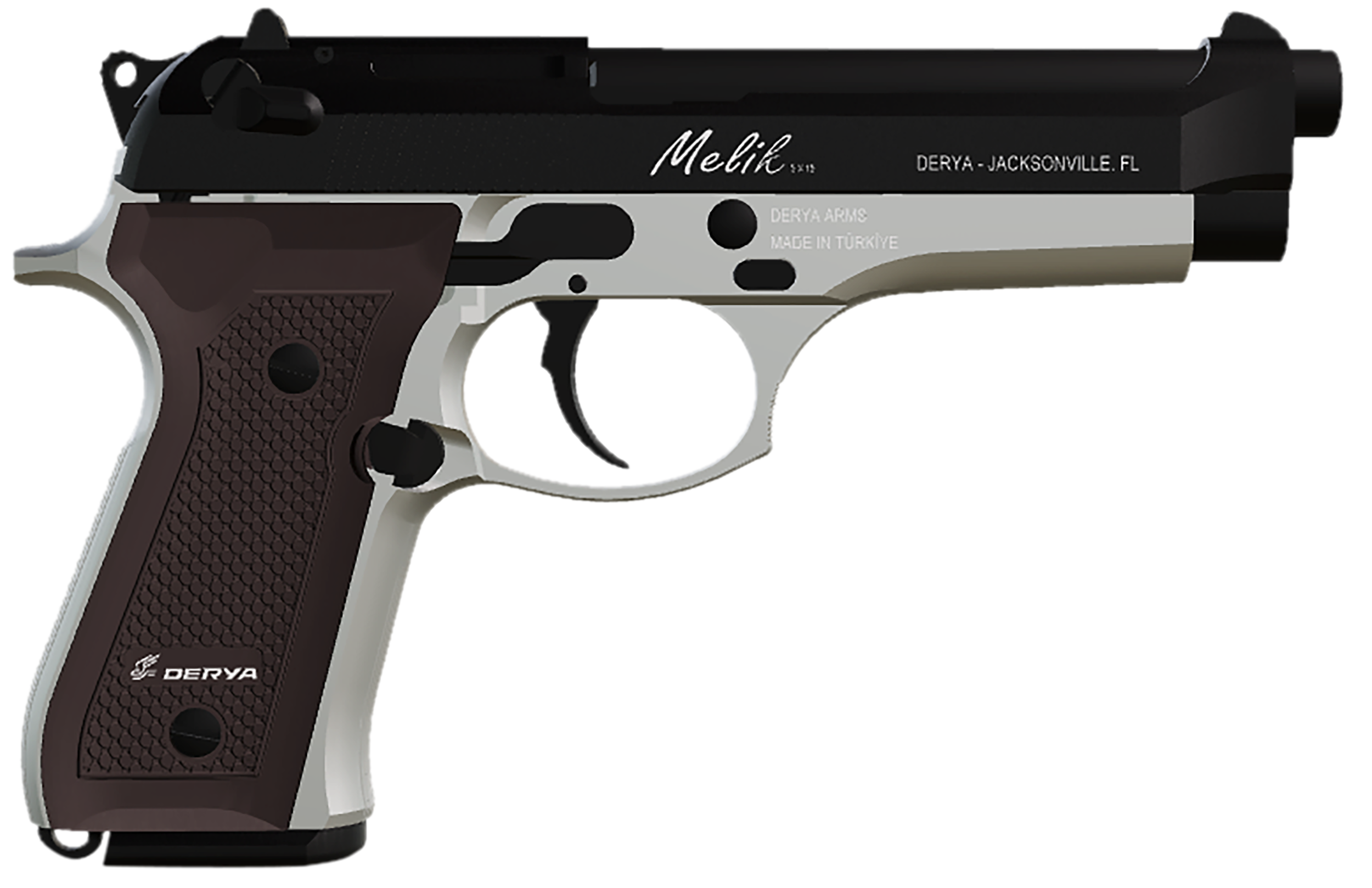 Derya Firearms Melik, Deyra 10l.tt.melik9.tr Melik 9mm 10rd Two Tone