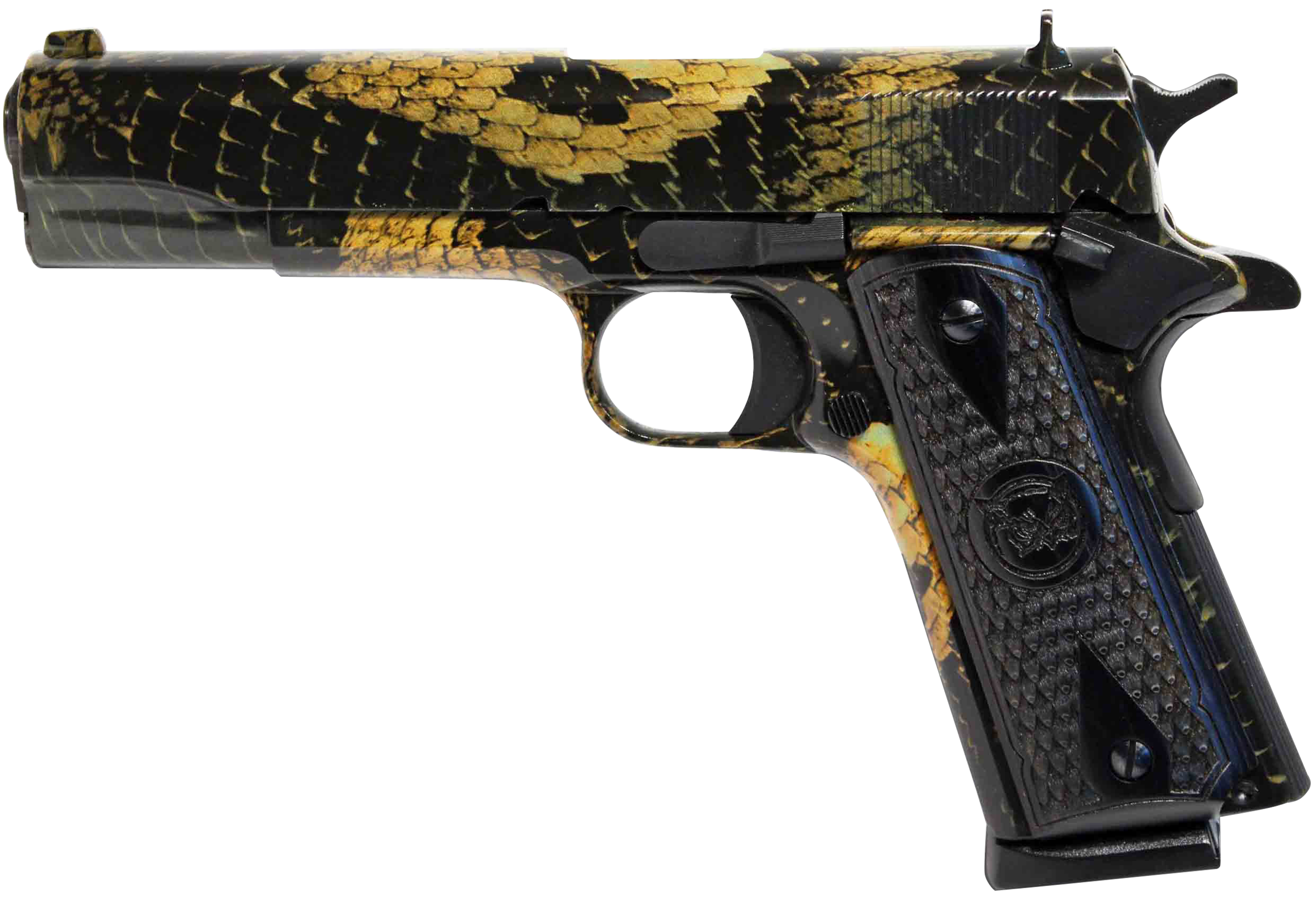 700153942898 Oaks Wholesale Dist/iver 1911 A1, Iver 1911a1 Boa          45  5in Gvrn Boa Snake