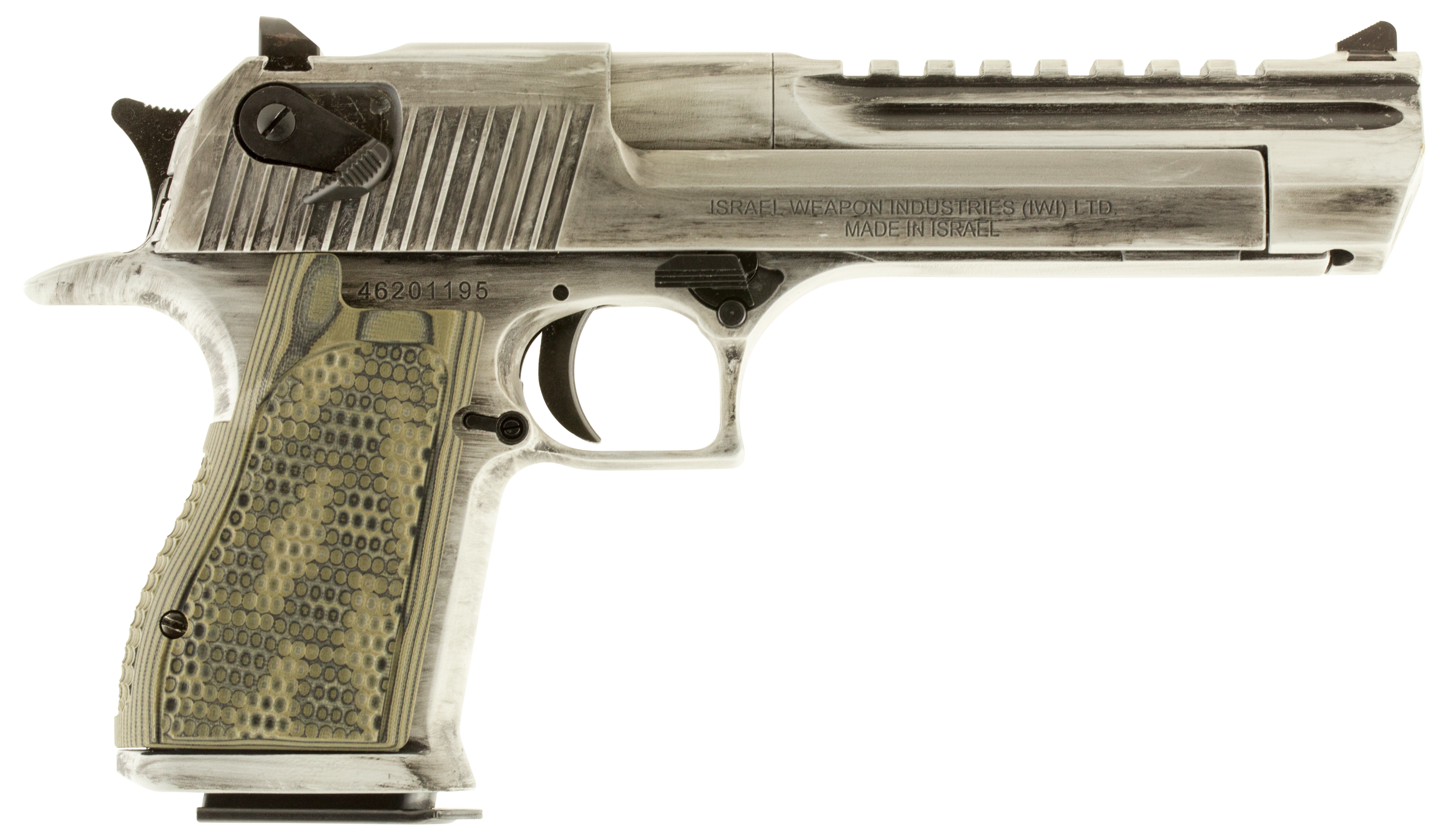 761226088035 Magnum Research Desert Eagle, Mag De44wmd De Eagle 44 6 8r White Cer
