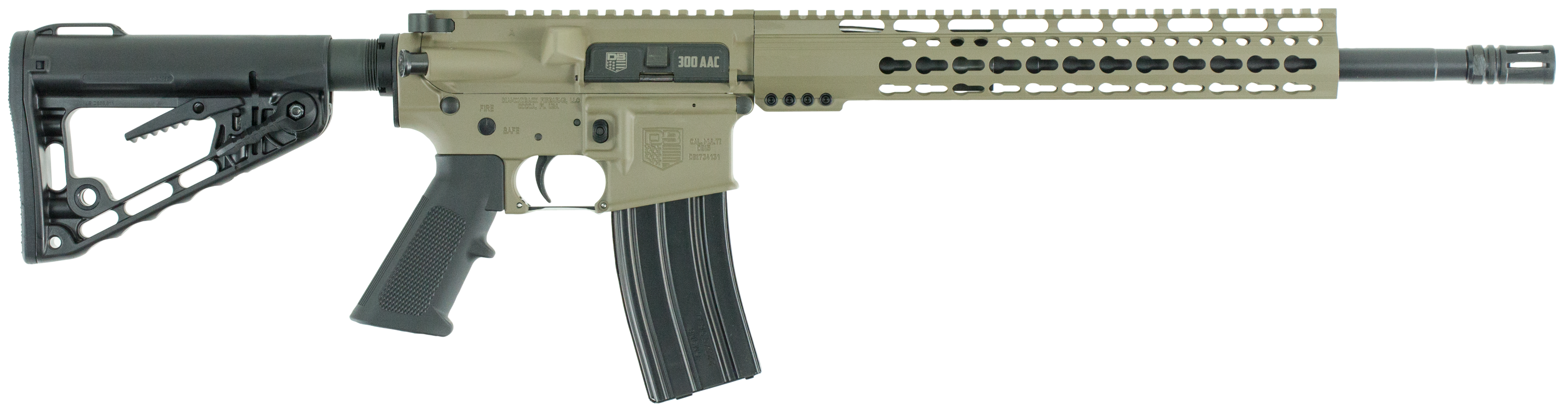 Diamondback Db15, Dia Db15cckm300fde 300bo 16in  Crbn Keymod     Fde