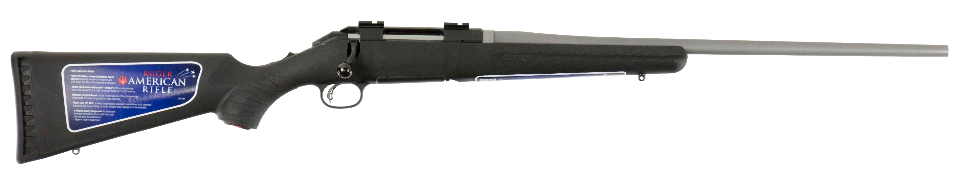 Ruger American, Rug 16959 American  22-250 1:8       2tn/ss