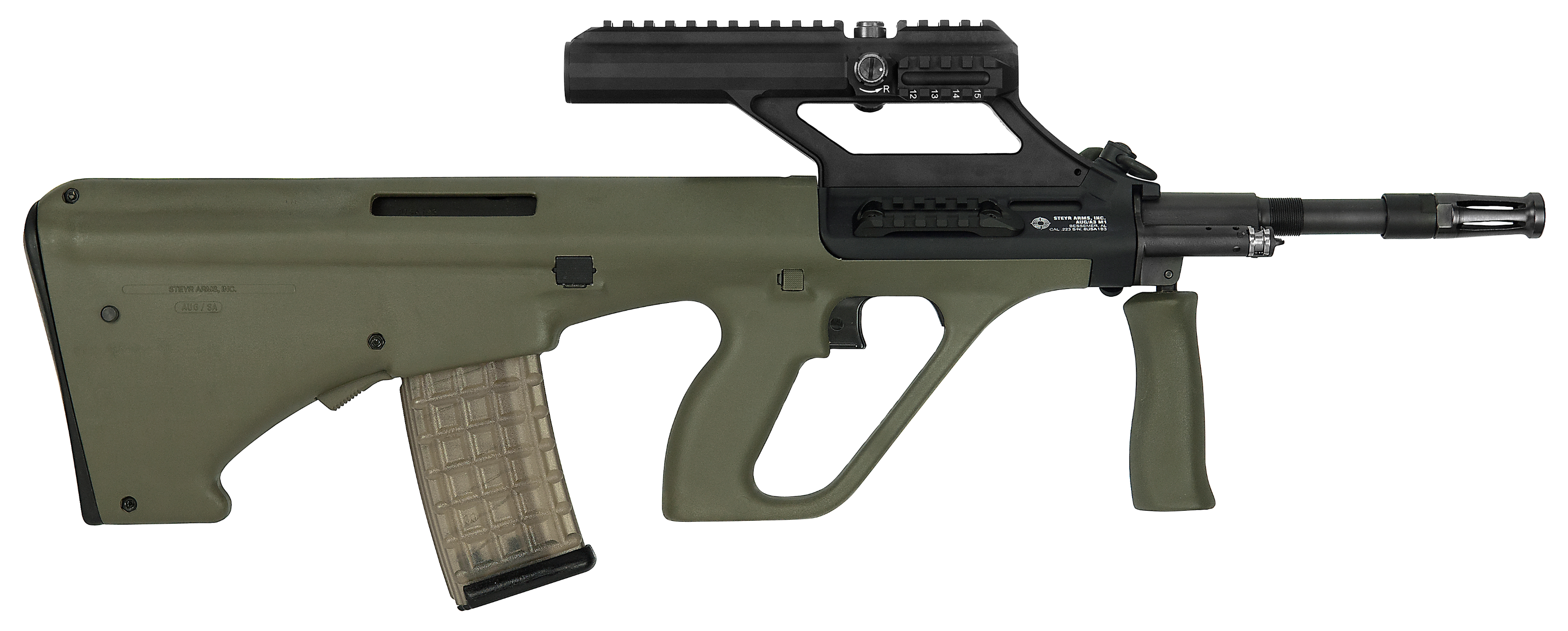 688218712887 Steyr Aug A3, Steyr Augm1grno      Auga3 M1 223 1.5x Optic Grn