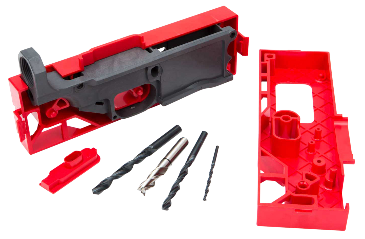 Polymer80 80% Receiver Kit, P80 308kit-gry      308 Warrhog Lwr Recv Kit 80%
