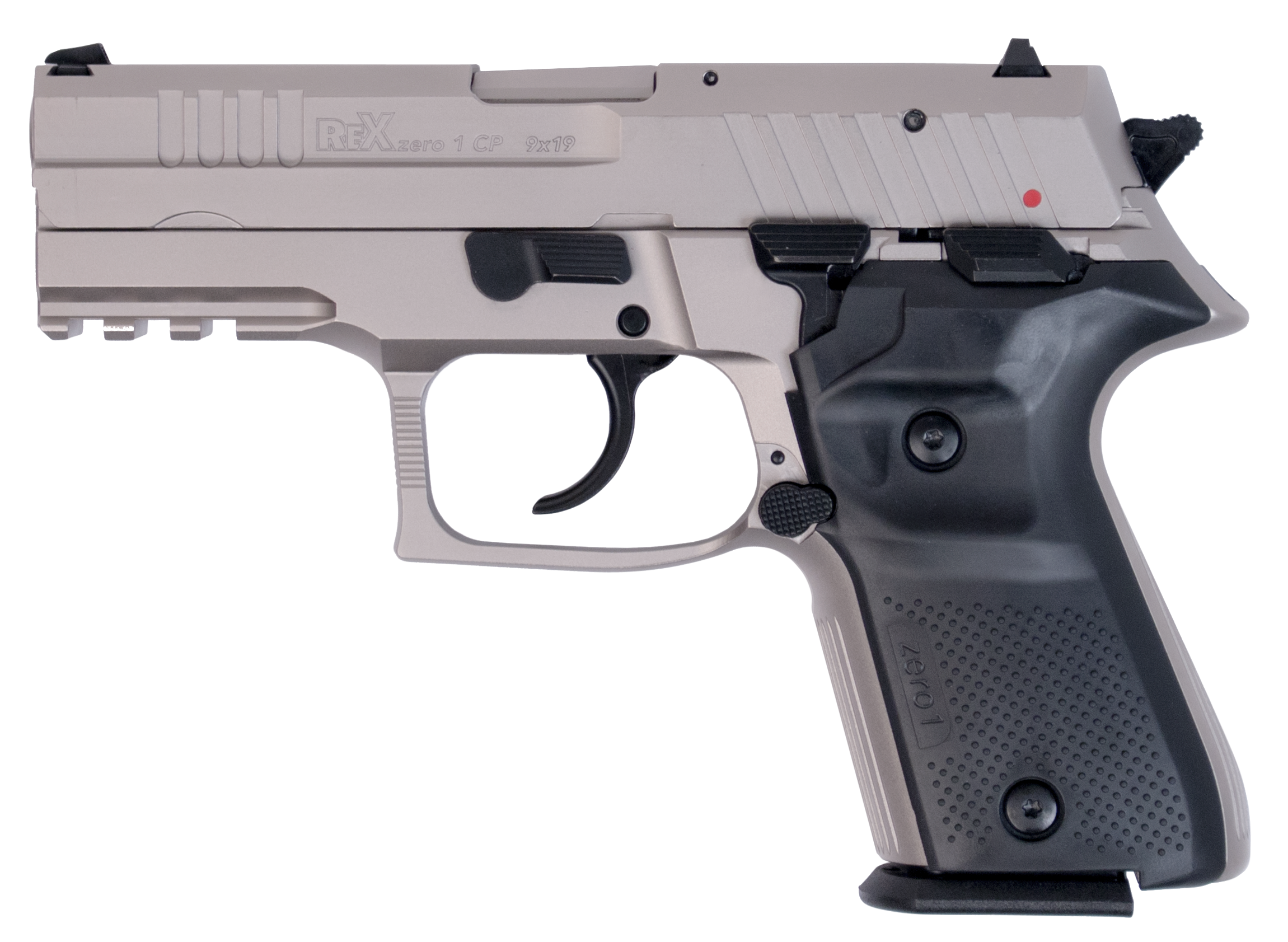 Arex Rex Zero 1, Arex Rexzero1cp-06 Rex Zero Cmpt 9mm Nickel 15rd