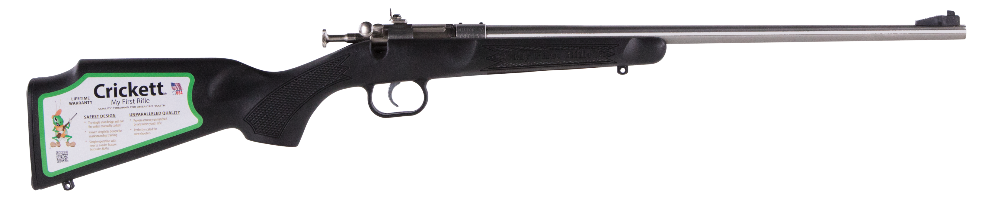 611613022954 Crickett Youth, Crick Ksa2295    22wmr Stst Brl      16.12 1r  Blk