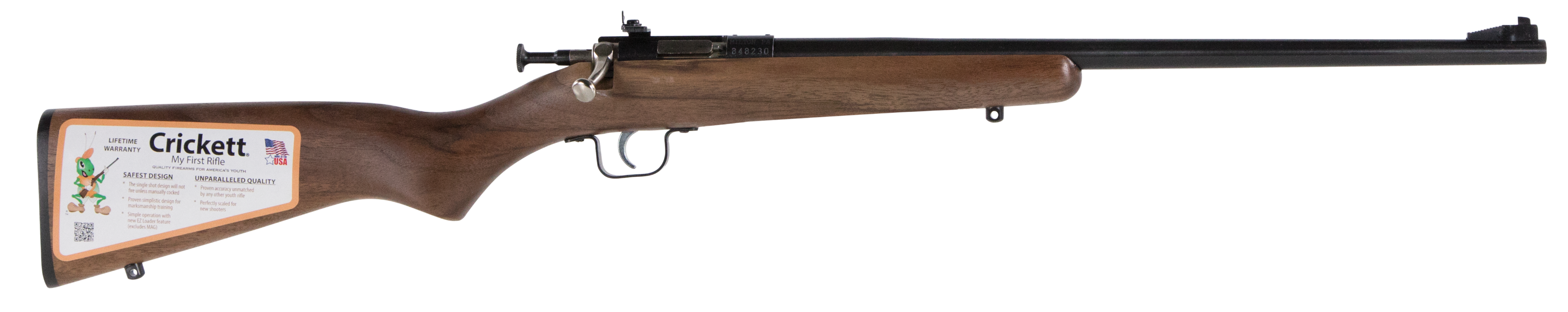 611613023388 Crickett Youth, Crick Ksa2338    22wmr Blued Brl     16.12 1r  Wal