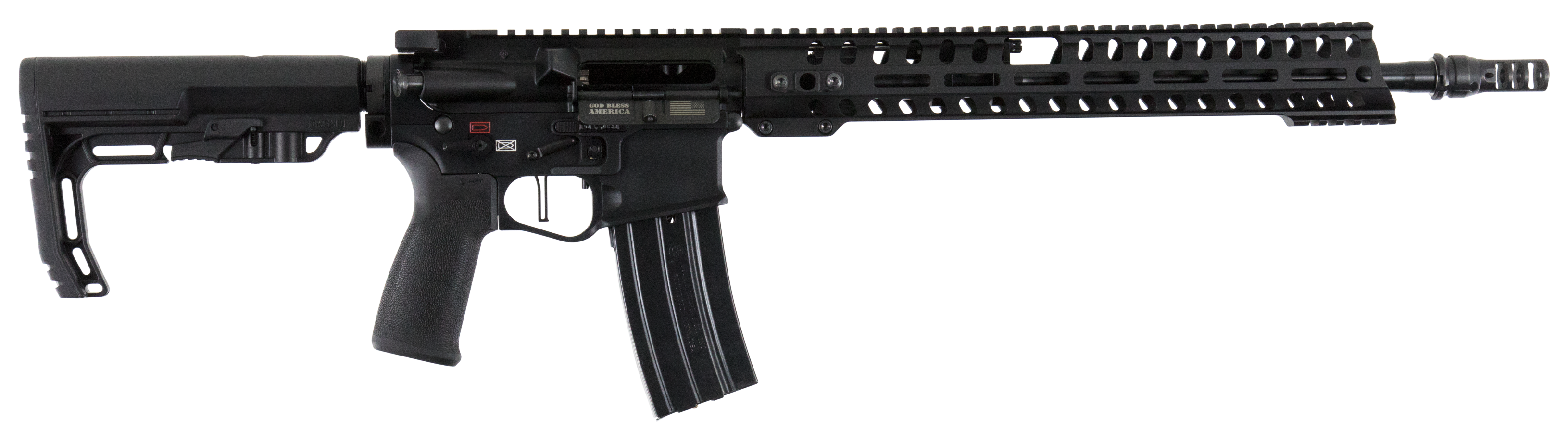 847313014429 Patriot Ordnance Factory Renegade +, Pof 01442 Ren Plus Gen4 Blk   16 14m Rail 300bo