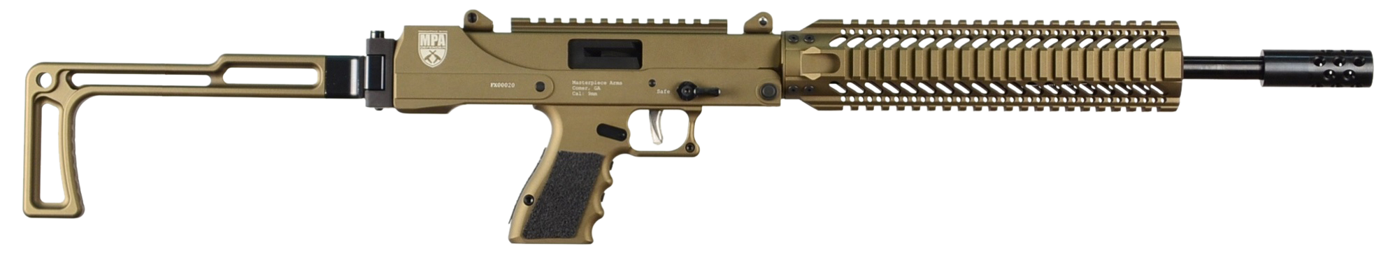Masterpiece Arms Defender, Mpa 20dmg   9mm   16tb Sc Scp/mnt 17rd