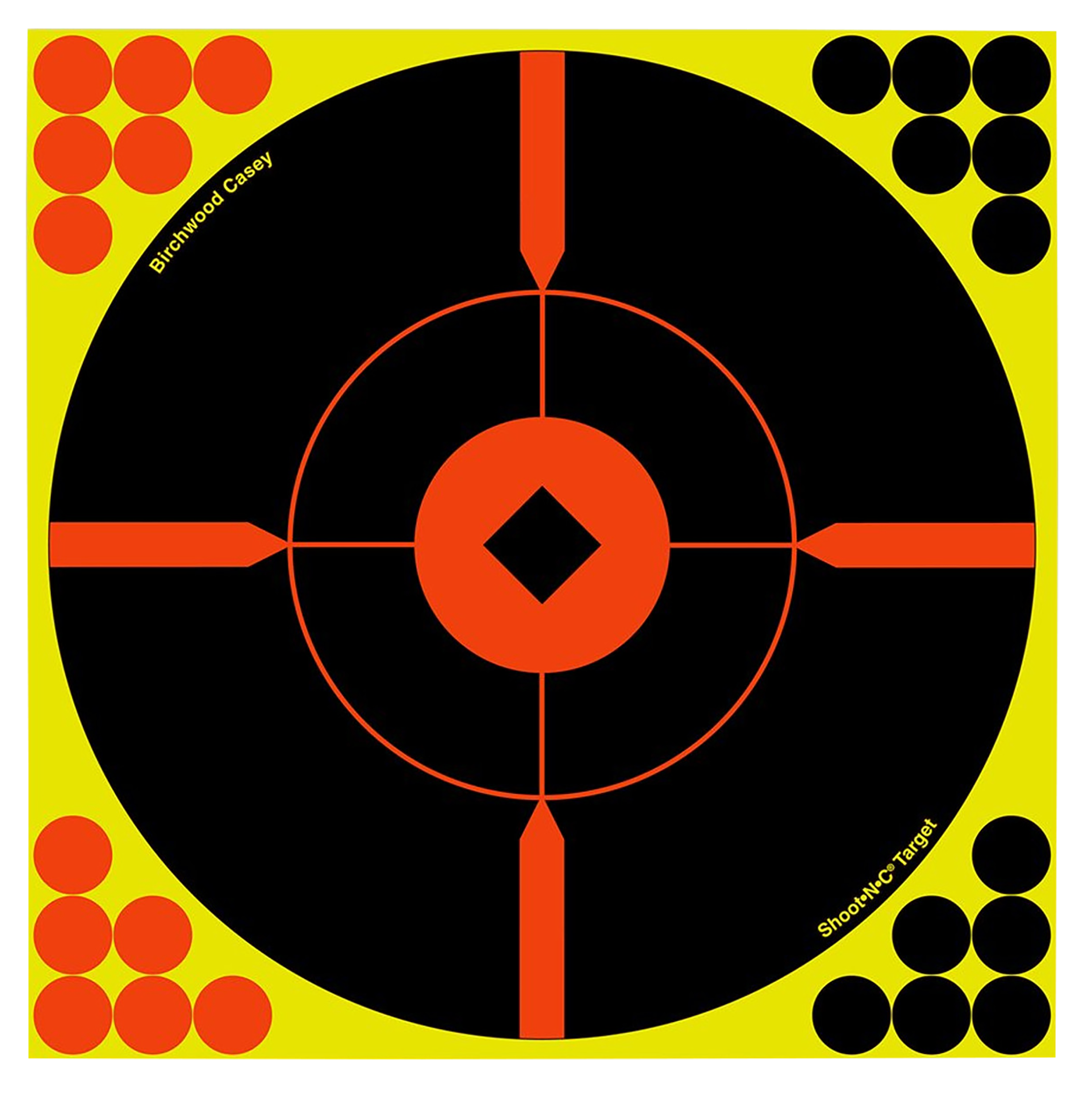 Shoot-N-C 8" Bull's-eye BMW X Target - 6 Pack