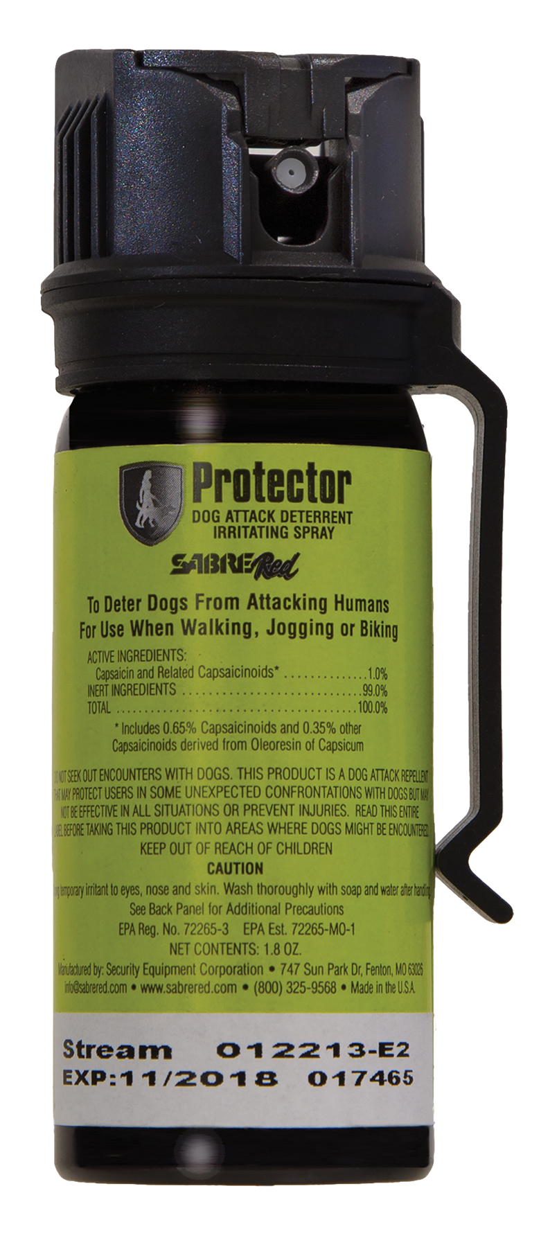 Sabre Dog Spray, Sec Srpmk3 Attack Deter Clip Small Rifle Parts at