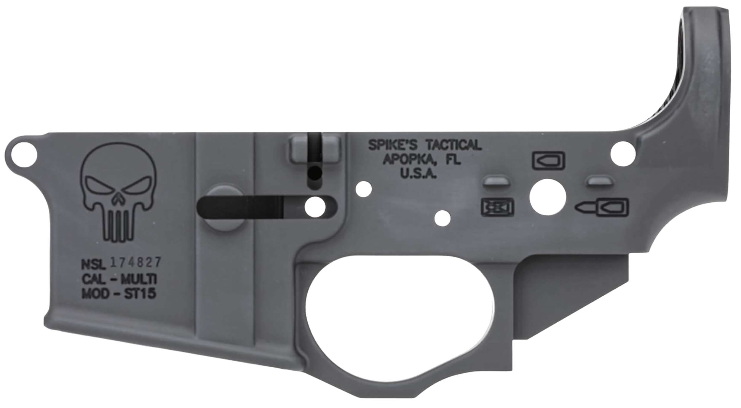 855319005013 Spikes Punisher, Spike Stls015     Lower Rec Strp Punisher