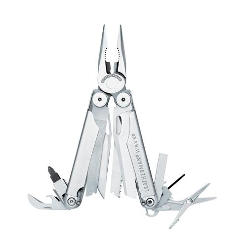 WAVE&reg;, Stainelss Steel Body, Ndl Pliers, 17 Tools, Standard Sheath