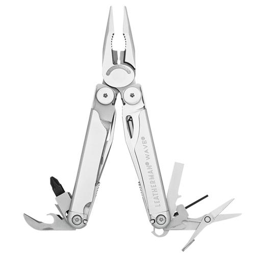WAVE&reg;, Stainelss Steel Body, Ndl Pliers, 17 Tools, Premium Sheath