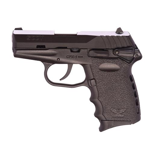 9mm Double Action, Side Safety, Carbon-Black Nitride Finish, (2) 10 rnd Mags