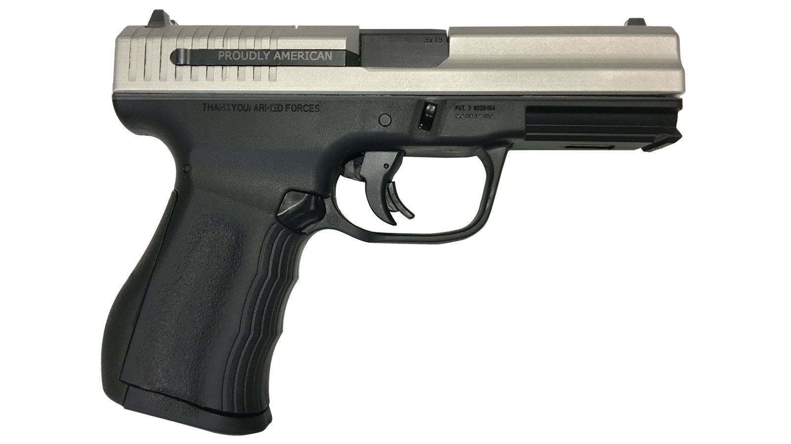 Fmk 9mm 4" 10rd Ss Slide