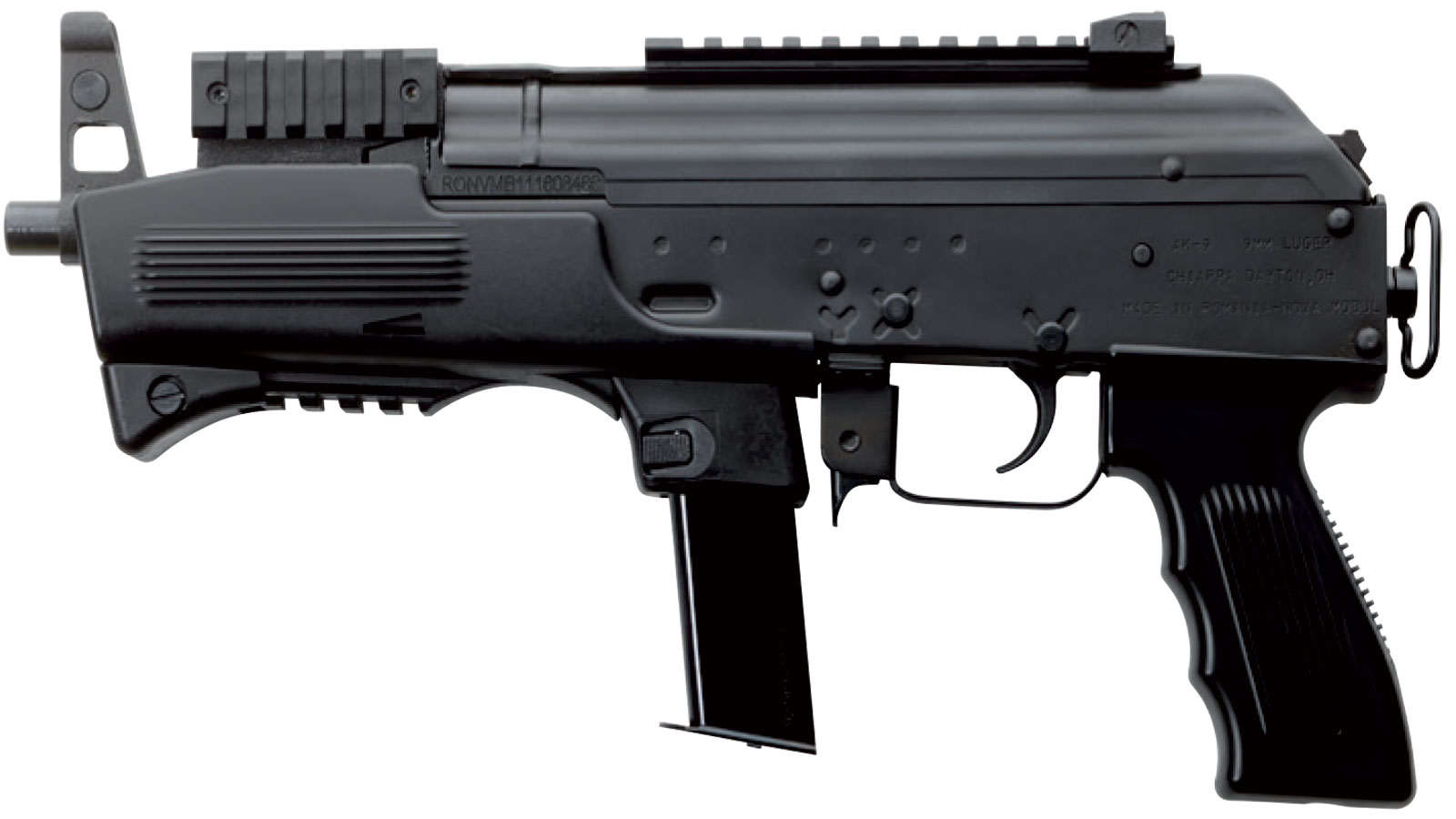 Dly Ak-9 9mm Blk 6.3"