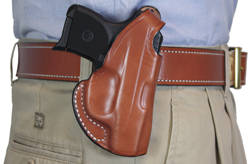 Pro Carry ON DUTY OWB Leather Holster – FNP FNS FN FNX 45, Thumb Break, RH Black