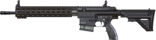 642230260436 Hk Mr762 Rifle 7.62x51 Black - 16.5" 20rd Keymod W/sights<