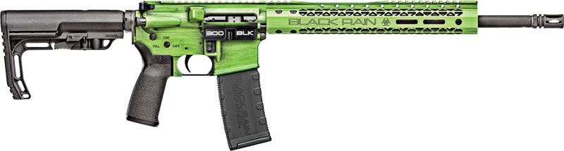 680490950353 Black Rain Spec+ Fusion Rifle - 300blk 16" Zombie Green 30rd