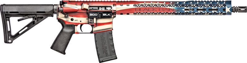 697067862759 Black Rain Spec+ Patriot Rifle - 300blk 16" American Flag 30rd