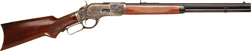 844234100491 Cimarron 1873 Deluxe 44-40win - 20" Oct. Cc/blued Pistol Grip