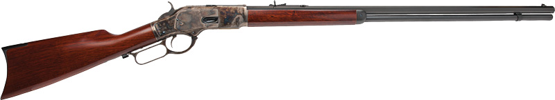 844234104543 Cimarron 1873 Long Range 45lc - 30" Octagon Cc/blued Walnut