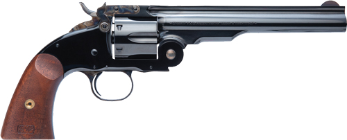 844234129744 Cimarron No.3 Schofield 38spl - 7" Fs Blued Walnut