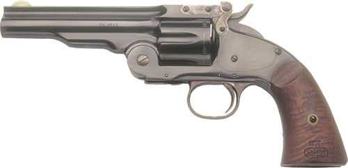 844234105762 Cimarron No.3 Schofield 38spc - 5" Fs Blued Walnut