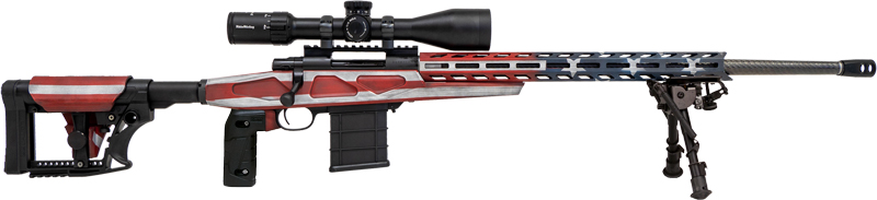 682146880335 Howa Flag Chassis 308 Usa Flg - Win 24" Threaded W/scope