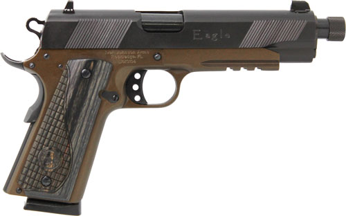Iver Johnson 1911a1 Eagle Lr - .45acp Thd.bbl. N.sights Brnz<