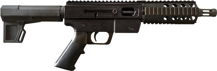 Jrc Takedown Pistol Gen3 9mm - 6.5" 17rd Glock Mag Blk Brace!